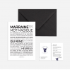 Carte avec enveloppe - Marraine