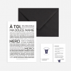 Carte avec enveloppe - Mamie