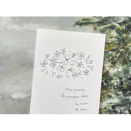 Papillonnage - carte postale - Prairie