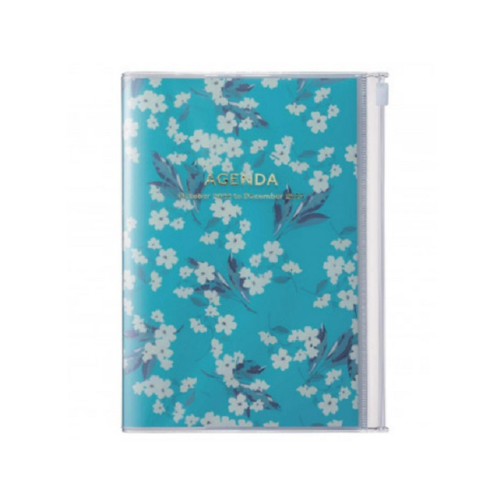 Agenda Flower B6 2022-2023 - Turquoise