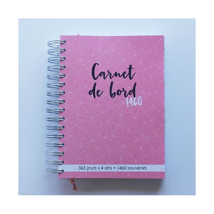 Agenda rigide - Carnet de bord de l'enseignante I Rose