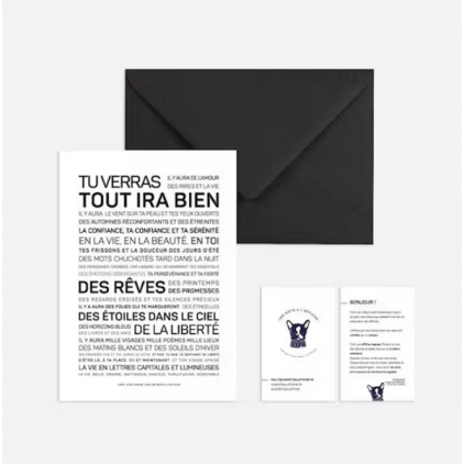 Mini carte postale - Tu verras tout ira bien