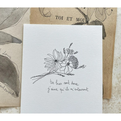 Papillonnage - carte postale - Tes Bras