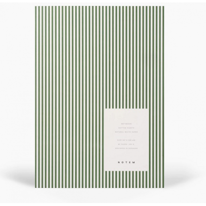 Notebook Vita medium - Green lines