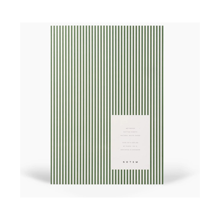 Notebook Vita medium - Green lines