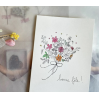 Carte Postale Double - Bonne fete (bouquet)