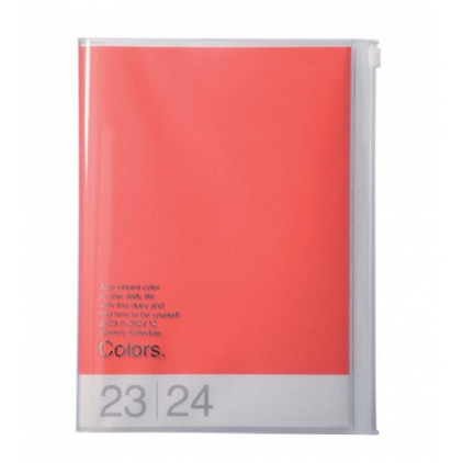 Agenda Colors B6 2023-2024 - Red