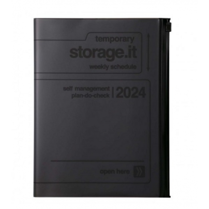 Agenda Storage A5 2023-2024 - Black