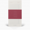 Milo To-do notepad - white and blue