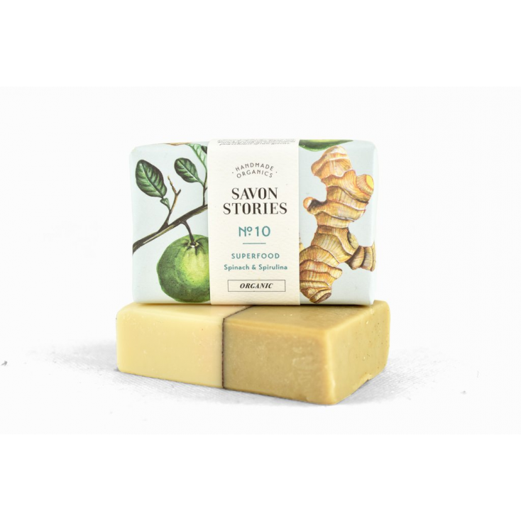 Savon solide - Epinards et spiruline numéro 10