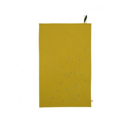 Tea towel Colombo gold dots