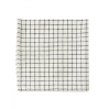 Linen Tray L - Grey White Stripe