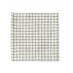 Linen Tray L - Grey White Stripe