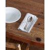 Linen Tray L - Grey White Stripe