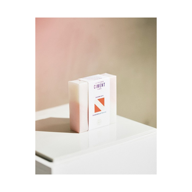 Savon surgras - DIAGONALE ROUGE - crème de miel