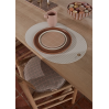 2 Sets de table en silicone - Ribbo - Offwhite