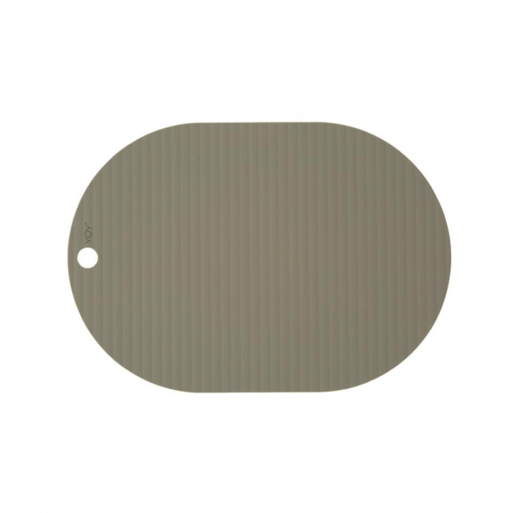 2 Sets de table en silicone - Ribbo - Olive