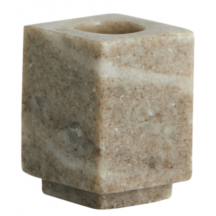 Bougeoir HAIDA - marbre sable - Small