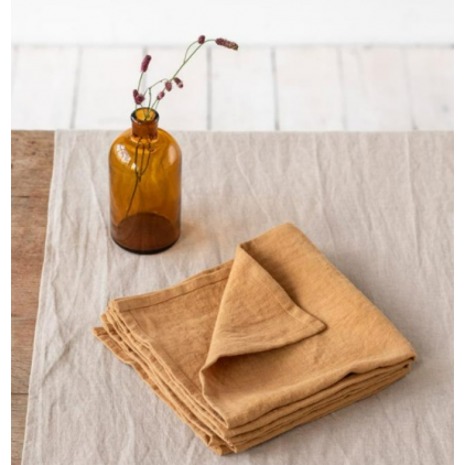 Serviettes de table - Tan Linen