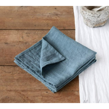 Serviettes de table - Gray Blue Linen