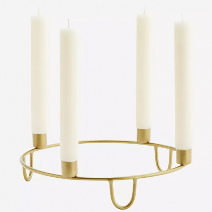 Iron candle holder