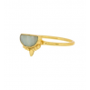 ring size 56 amazonite etnic moon gold plated 4094-GB-5-056