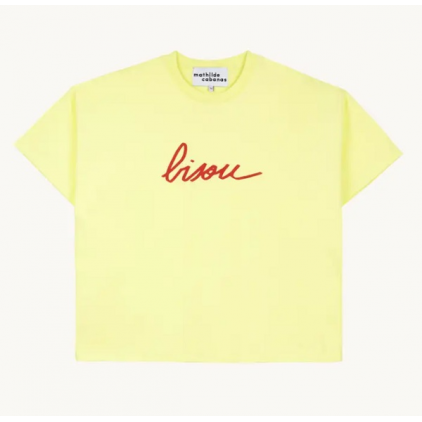 T-shirt Bisou - Taille Unique - Jaune