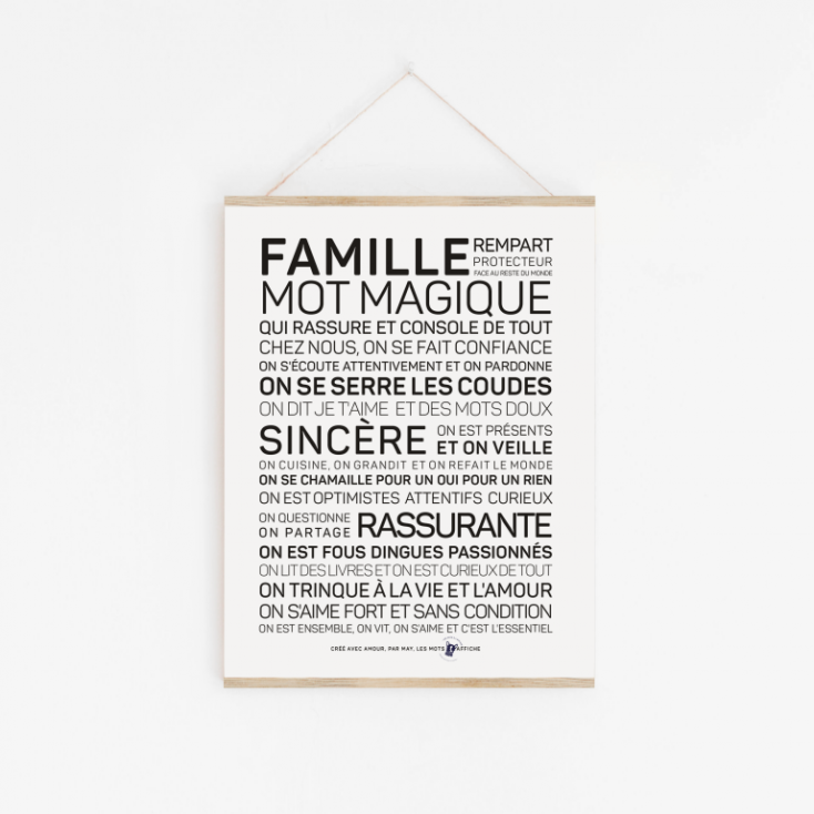 Affiche Famille A3