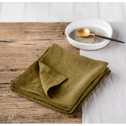 Serviettes de table - Olive Green