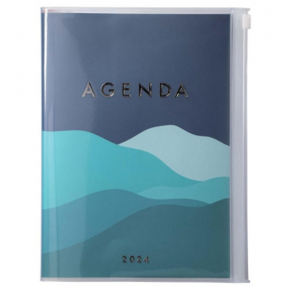 Agenda Mountain A5 2023-2024 - Blue