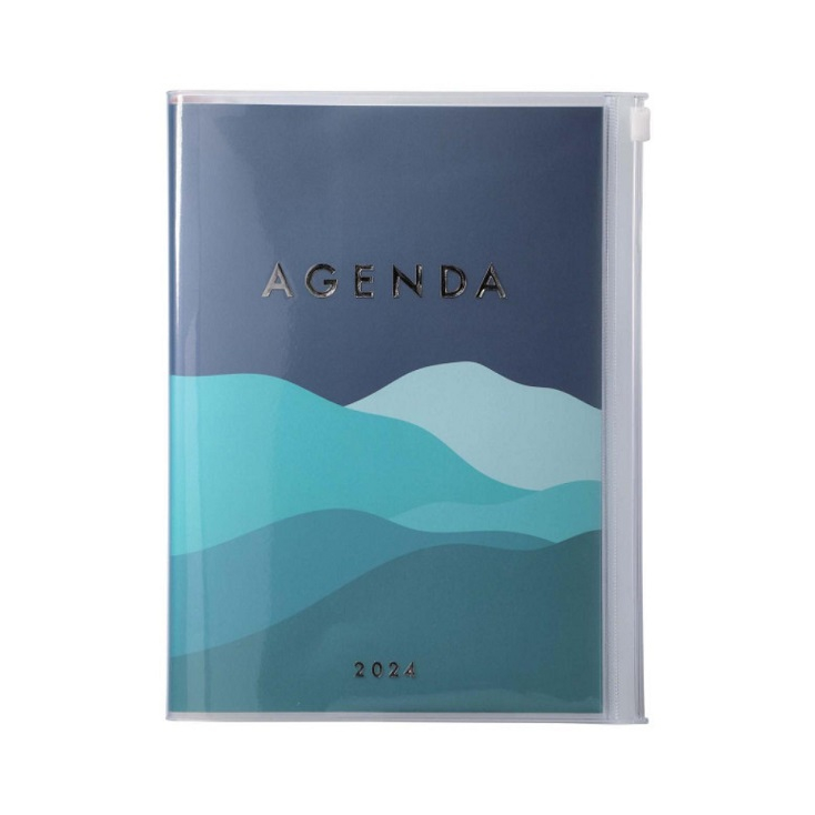Agenda 2024 Scolaire Agenda Papier Certifié Couverture Souple Agenda A5  (Ice blue) : : Livres