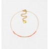 Bracelet de cheville Prudence - Orange