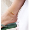 Bracelet de cheville Alana - blanc