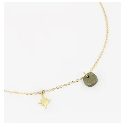 Collier Manuréva - pyrite