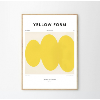Poster - Emma Lawrenson - Yellow Form - 50x70cm