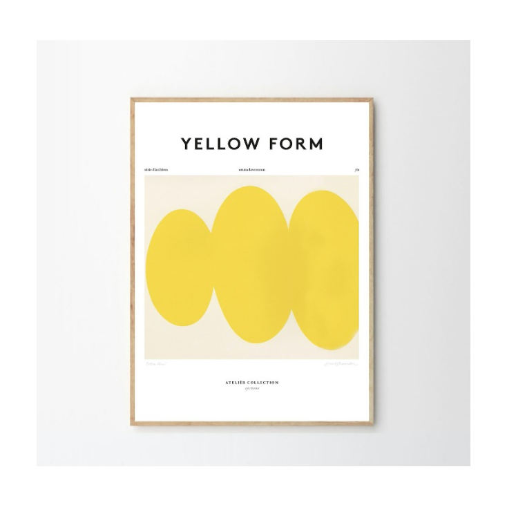 Poster - Emma Lawrenson - Yellow Form - 50x70cm