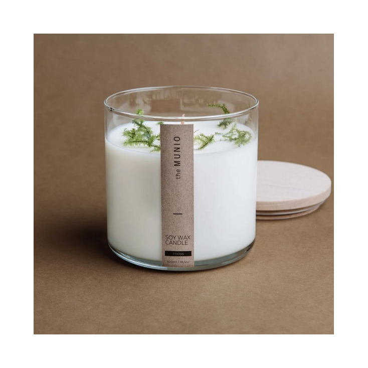 Soy wax candle - 550ml - Moss