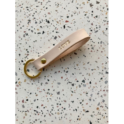 Porte-clefs - LOVE - nude - gold