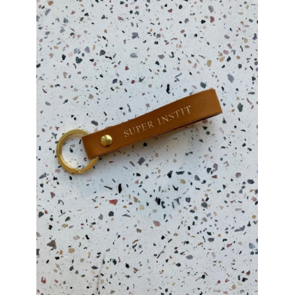 Porte-clefs - SUPER INSTIT - marron - gold