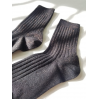 Her Socks - Modal Lurex - copper black