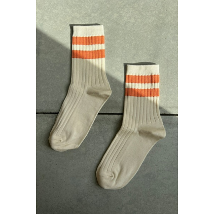Her Socks - Varsity - Orange Cream