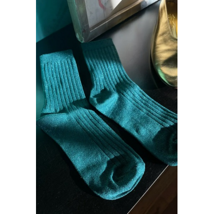 Her Socks - Modal Lurex - Spruce Glitter