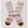 Chaussettes Uni Rose Bouton 36/38