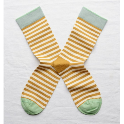 Chaussettes Rayures Ocre 36/38