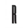 lettre en bois noire R