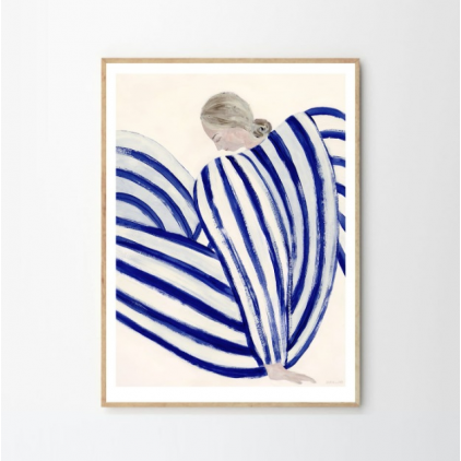 Poster - Sofia Lind - Blue Stripe At Concorde - 30x40cm