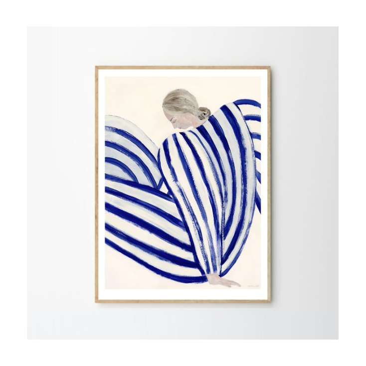 Poster - Sofia Lind - Blue Stripe At Concorde - 30x40cm