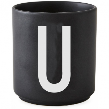 Black porcelain cup - U