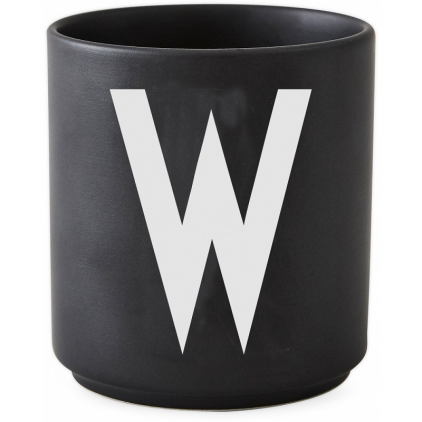 Black porcelain cup - W