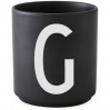 Black porcelain cup - G